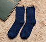 Plain Stripes Men Cozy Socks Warm Tube Floor Fluffy Sock Crew Home Socks Thick Indoor Sleeping Chaussette