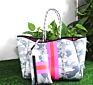 Large Capacity Colorful Printed Portable 2 in 1 Neoprene Beach Handbag