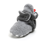 Newborn Baby Boys Girls Cozy Fleece Booties with Grippers Stay on Slipper Socks Infant Toddler Crib Shoes for Boys Girls