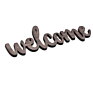 Welcome Cutout Wood Sign Home Decor Wall Art Decor Rustic Farmhouse Front Door Sign 12 Inch Long