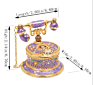 Qifu Small Jewelry Box Enamel Painting Variety of Styles Metal Jewelry Box