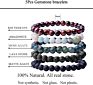 Luxury Feng Shui Rose Quartz Jade Stone Bead Bracelets Simple Men's Natural Gems Stone Healing Crystal Bracelet