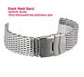 Luxury Milanese Shark Mesh Silver Bracelet Stainless Steel Apple Watch Band Strap