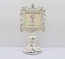 Oval Baroque Ornate Standing Photo Frame Holder Gold 5X3.5