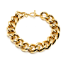 Twisted Stainless Steel Brass Alloy Silver Ring Bracelet Necklace Choker 18K 24K Gold Plated Cuban Chain Links for Women Men