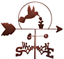 Metal Animal Design Rooster Wind Spinner Laser Cutting Outdoor Garden Stake Weather Vane Wind Vane