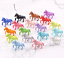 Creative Cartoon Cute Animal Zodiac Acrylic Pony Earrings Jewelry, Acrylic Horse Drop Earrings Girls Ear Hook Pendant Charm Diy