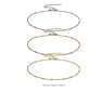 Minimalist Bolo Jewellery Delicate Gold Ball Chain Beaded Choker Necklace