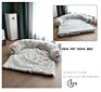 Washable Rug Warm Cat Bed Mat for Couches Car Floor Protector Removable Faux Fur Pet Dog Mat Sofa Dog Bed Soft Pad Blanket