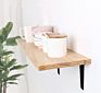 Handmade Set of 3 Creative Floating Rustic Solid Wood Wall Mount Shelf