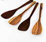 Olive Wood Cooking Spoons Set with Cooking Spatulas Set Spoons and Spatula Utensil Cooking Set for Serving