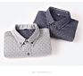 Spring Autumn %100 Cotton Men's Long Sleeve Dot Printed Button Casual Shirts for Men