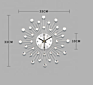 European home  multi function silver wall clock