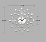 European home  multi function silver wall clock