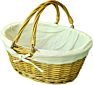 Wicker Basket with Handles for Easter, Picnics, Gifts, Home Decor and More, 13 X 10 X 6 Inches