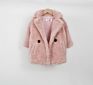 Korean Children Clothes Solid Color Kids Faux Fur Jacket Thick Warm Coat