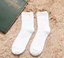 Plain Stripes Men Cozy Socks Warm Tube Floor Fluffy Sock Crew Home Socks Thick Indoor Sleeping Chaussette
