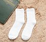 Plain Stripes Men Cozy Socks Warm Tube Floor Fluffy Sock Crew Home Socks Thick Indoor Sleeping Chaussette