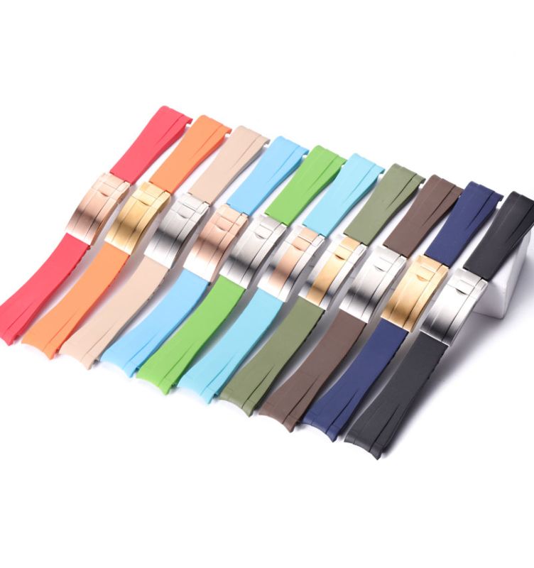 Ship Faster Watch Strap Luxury Silicone Rubber Wristband for Rx 20Mm 21Mm Water Proof Sport Bracelet Replacement