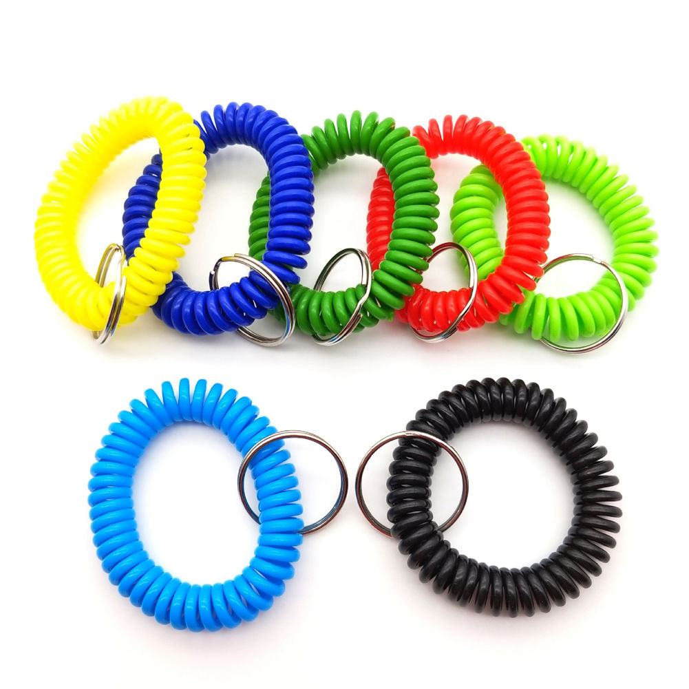 Coil keychain outlet bracelet