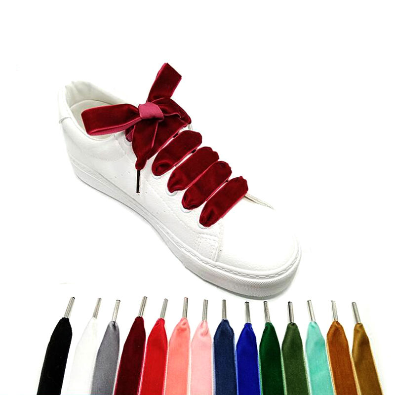 Velvet shoelaces outlet