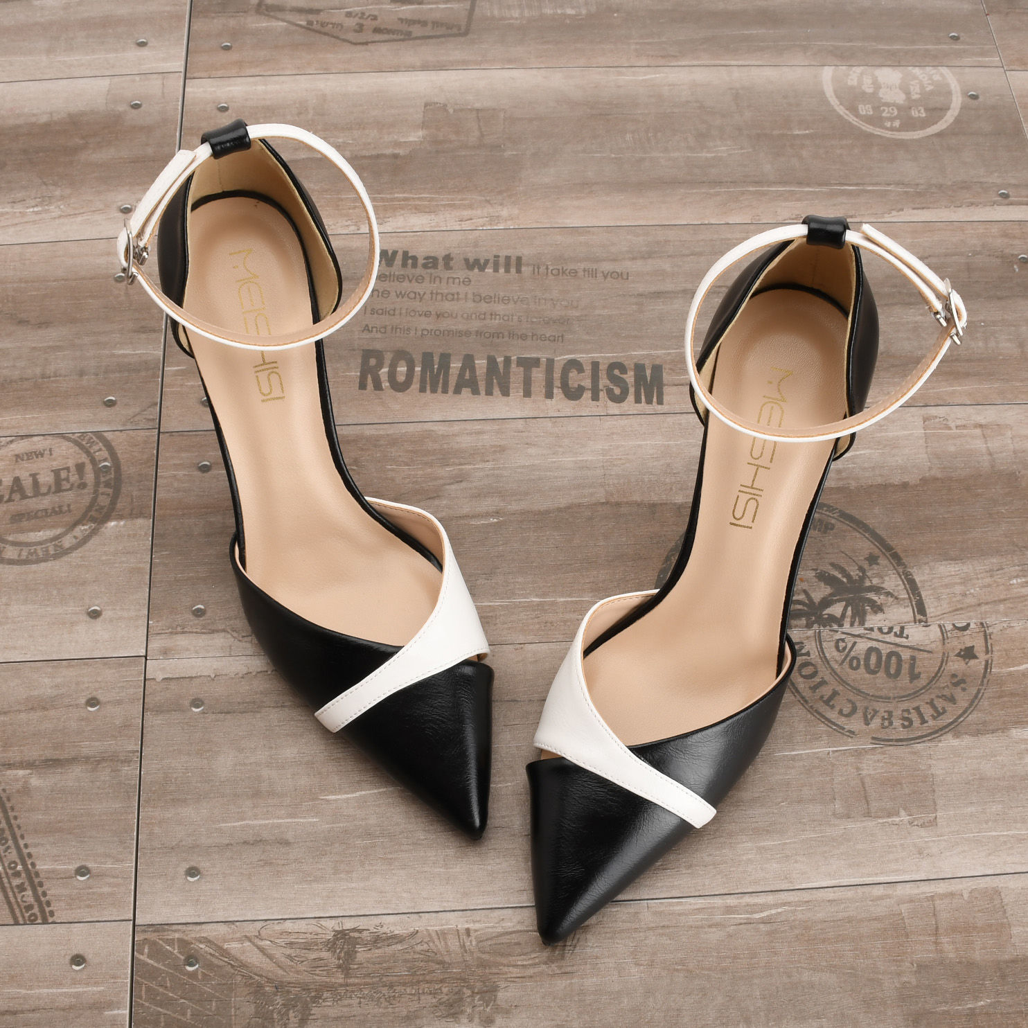 White small deals high heels