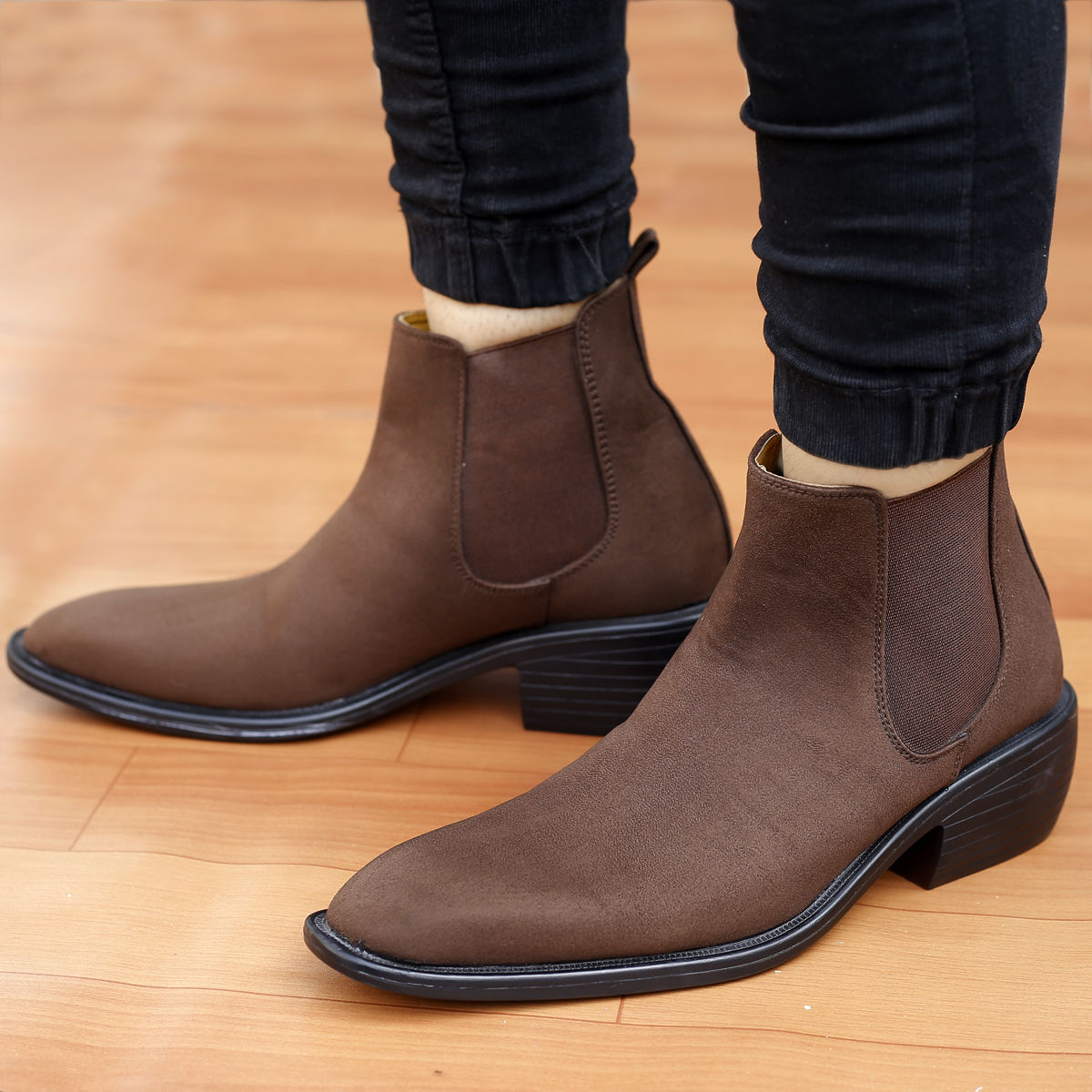 Height increasing chelsea boots on sale