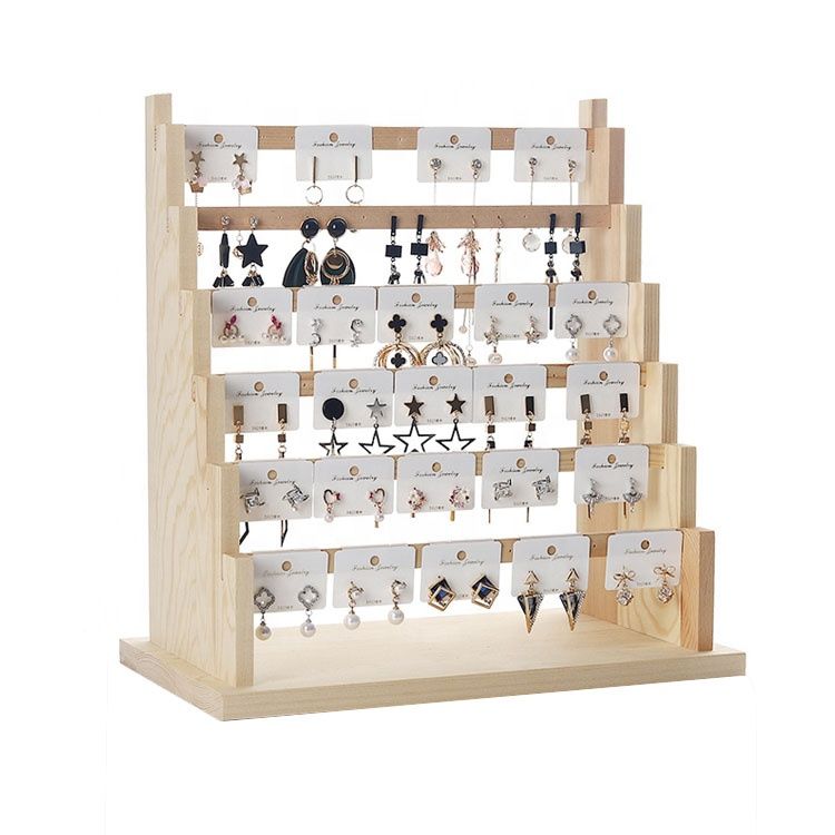 Buy Wholesale Wooden Jewelry Display Rack, Earring Jewelry