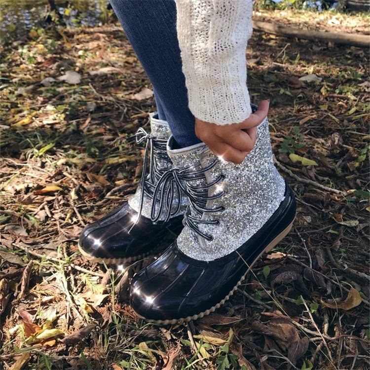 Glitter duck boots wholesale clearance