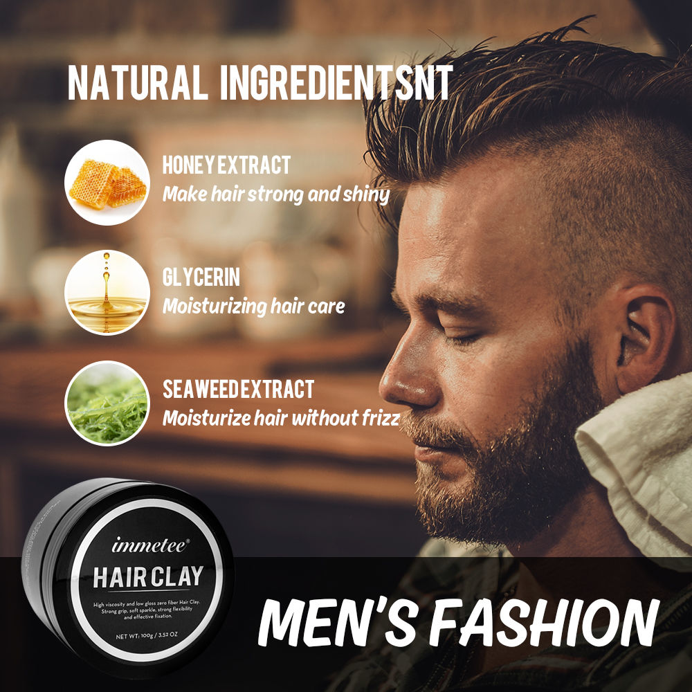 Buy Wholesale Natural Look Matte Paste Hair Styling Clay Buy Wholesale Natural Look Matte Paste Hair Styling Clay