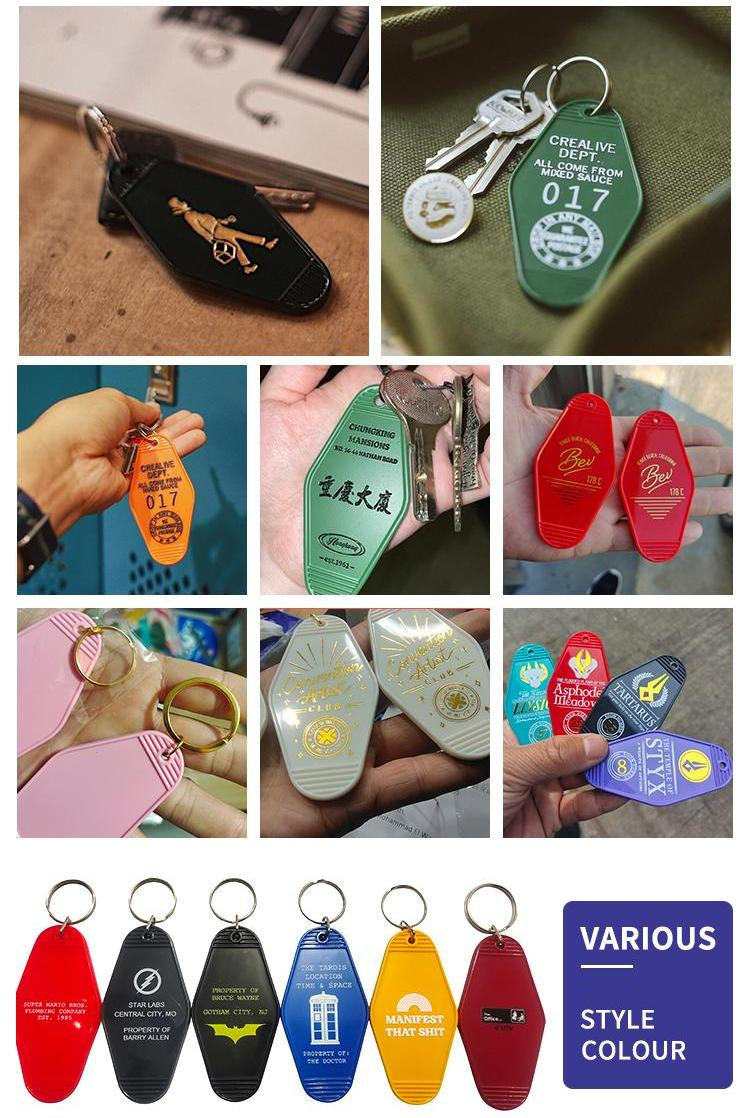 Retro hotel keychain online