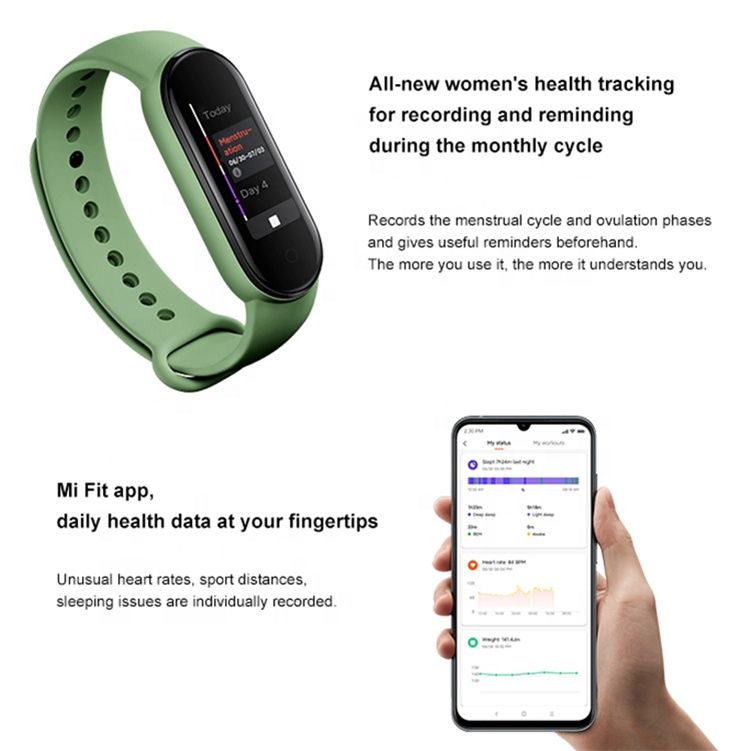 Female health tracking discount mi band 5