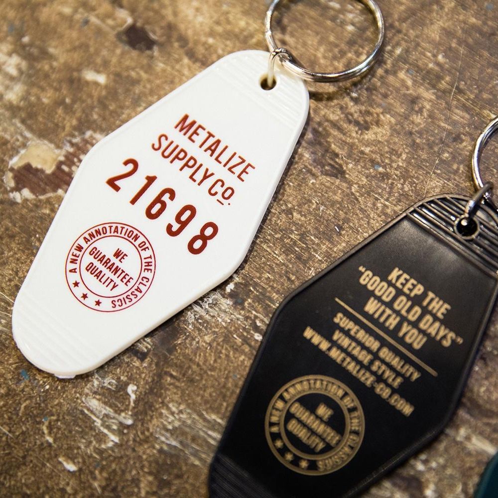 Wholesale Motel Styled Bamboo Keychain | Keychains | Order Blank