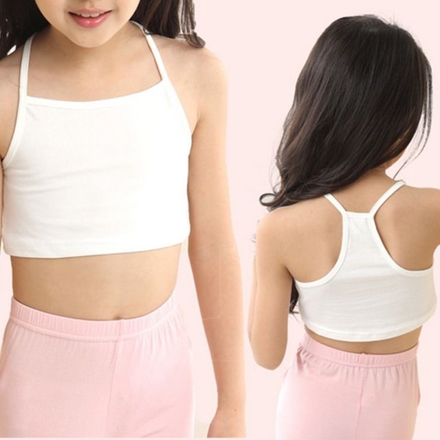 Buy Wholesale 5 Colors Girls Cotton Vest Teenage Bra Kids