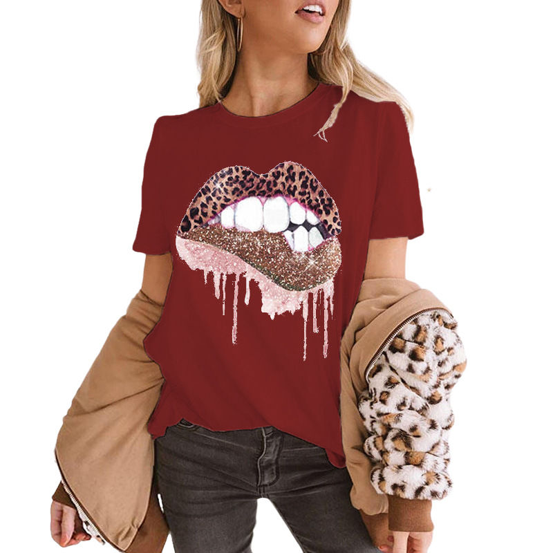 Buy Wholesale T-Shirt Women Casual Funny Graphic Leopard
