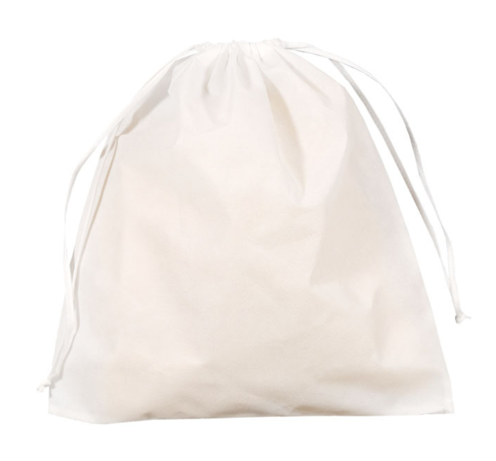 Extra Large Portable Natural Cotton Canvas Cloth Fabric Laundry Drawstring Bag for Hotels