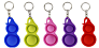 Christmas Tie Dye Rainbow Mini Silicone Keychain Simple Bubble Popping Fidget Toy