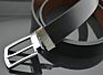 Nbu1642 Black Brown Genuine Leather Men Reversible Belt