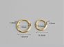 Simple Geometric Hoop Jewelry 925 Sterling Silver Gold Color Circle Huggie Earrings for Women