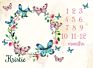 F1921 Photography for Newborn Gift Grass Ring Pattern Flannel Baby Milestone Blanket