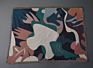 Rawhouse Retro Abstract Style Art Cartoon Design Home Decor Woven Cotton Blanket