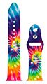 Bracelet for Apple Iwatch 6 Se Tie Dye Printed Silicone Strap Reverse Buckle 22Mm Silicon Watch Band