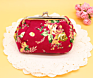 Cute Floral Buckle Coin Purses Vintage Pouch Kiss-Lock Change Purse Wallets