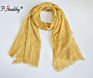 Ph Most Popular Latest Style Plain Crinkle Viscose Small Tassel Shawl Scarf