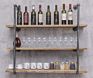 Bar Metal Wall Mounted Book Storage Holders Racks Toilet Industrial Pipe Shelf