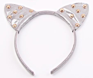 Metallic Studs Cat Ear Headband for Children