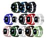 Sport Tpu Jelly Watch Band Shockproof Waterproof Watch Strap with Cover for Apple Watch Band Army