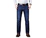Hongnuo Jeans Men Pants Dark Blue Casual Elasticity Classic Jeans Straight Fit for Men