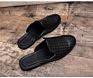 Menswear Half Moccasins Pu Leather Slipper Weaving Loafer Slides Breathable Mules Outdoor Casual Shoes Light