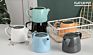 Nordic Style Ceramic Tea Pot Stainless Coffee Strainer English Coffee Pot with Stainless Steel Lid